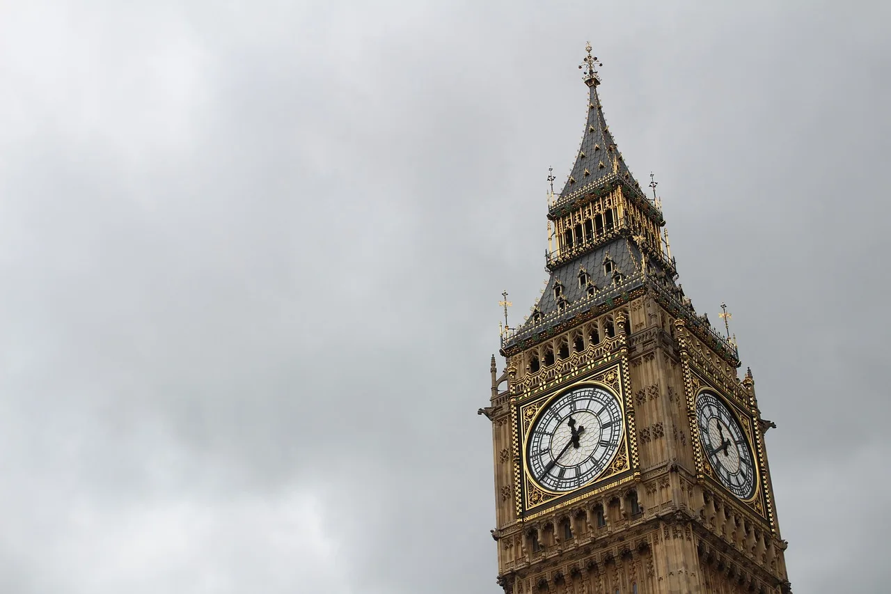 big ben, clock tower, landmark, tower, sky, clouds, nature, clock, architecture, great bell of the striking clock, london, england