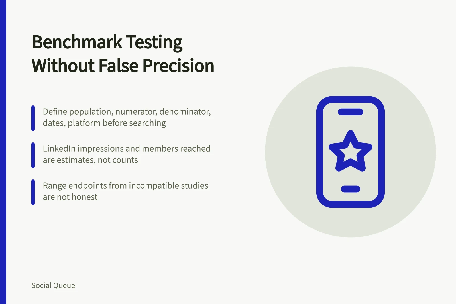Card on testing social scheduling benchmarks without false precision