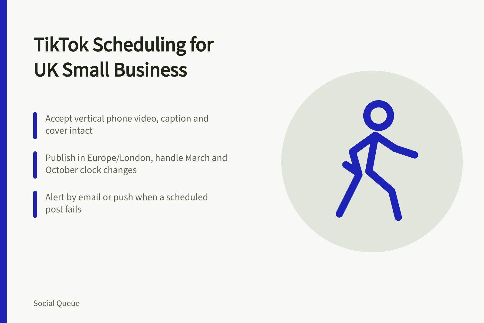 Card on TikTok scheduling for UK small businesses and publishing checks